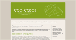 Desktop Screenshot of eco-casas.net