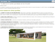 Tablet Screenshot of eco-casas.net